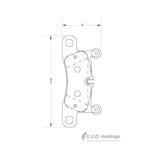 Safeline Brake Pads Rear D4112