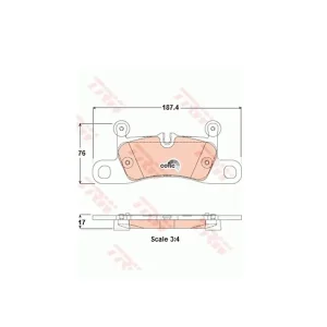 TRW Brake Pads GDB1875