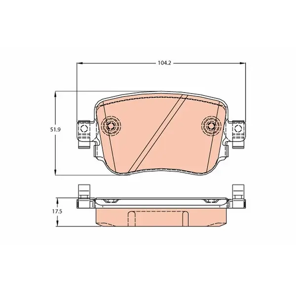 TRW Brake Pads GDB2042